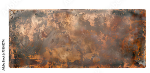 Abstract Copper Texture, Artistic Oxidized Metal Surface - A Rich Patina Effect on Copper for Creative Backgrounds"
