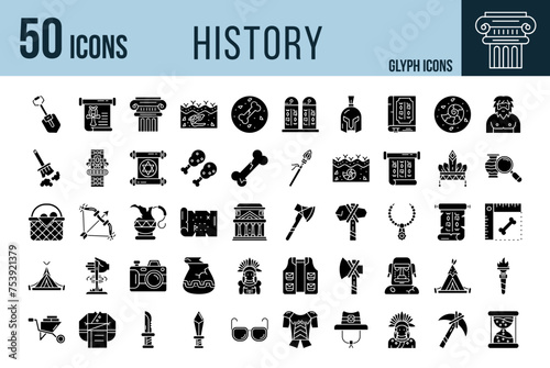 History Icon Set