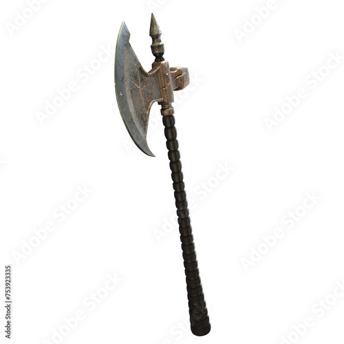 Antique ax 3D render