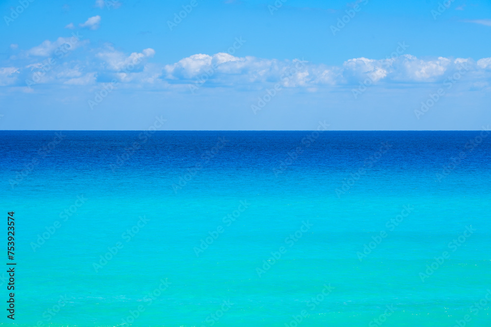 landscape of Caribbean sea surface