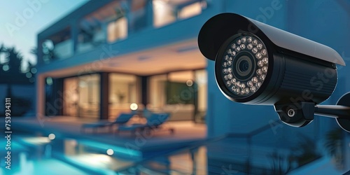 Home security camera outside home