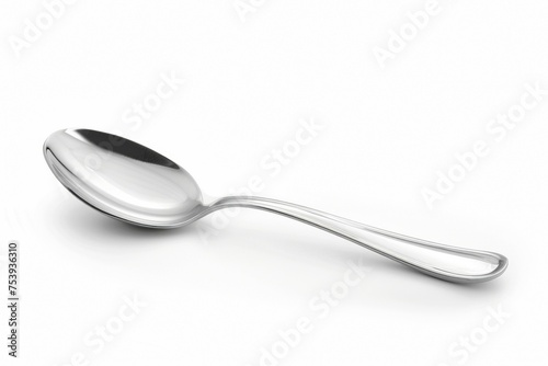 New spoon. Background with selective focus and copy space