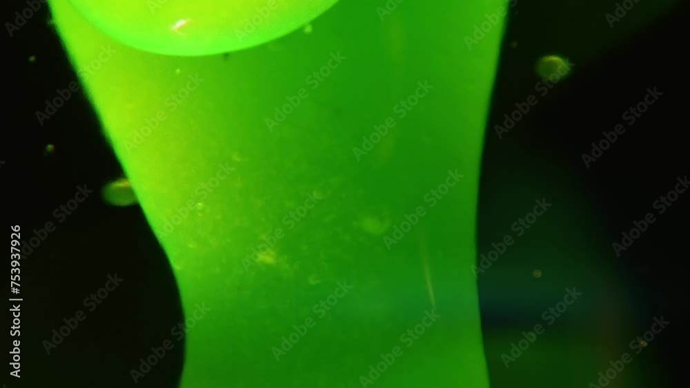 Close up abstract macro shots of green lava lamp background