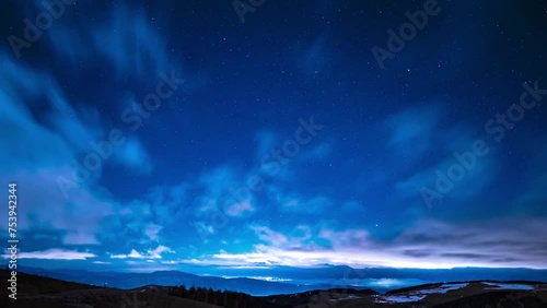 霧ケ峰高原から撮影した星空
