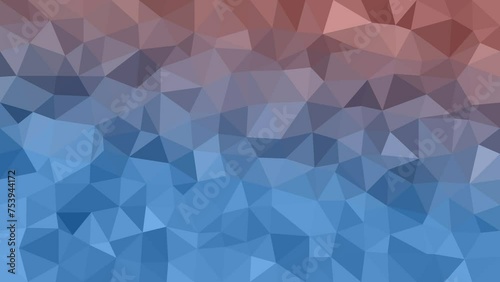 Low Poly Precision: Animated Grid with Colorful Triangles in Dynamic Motion