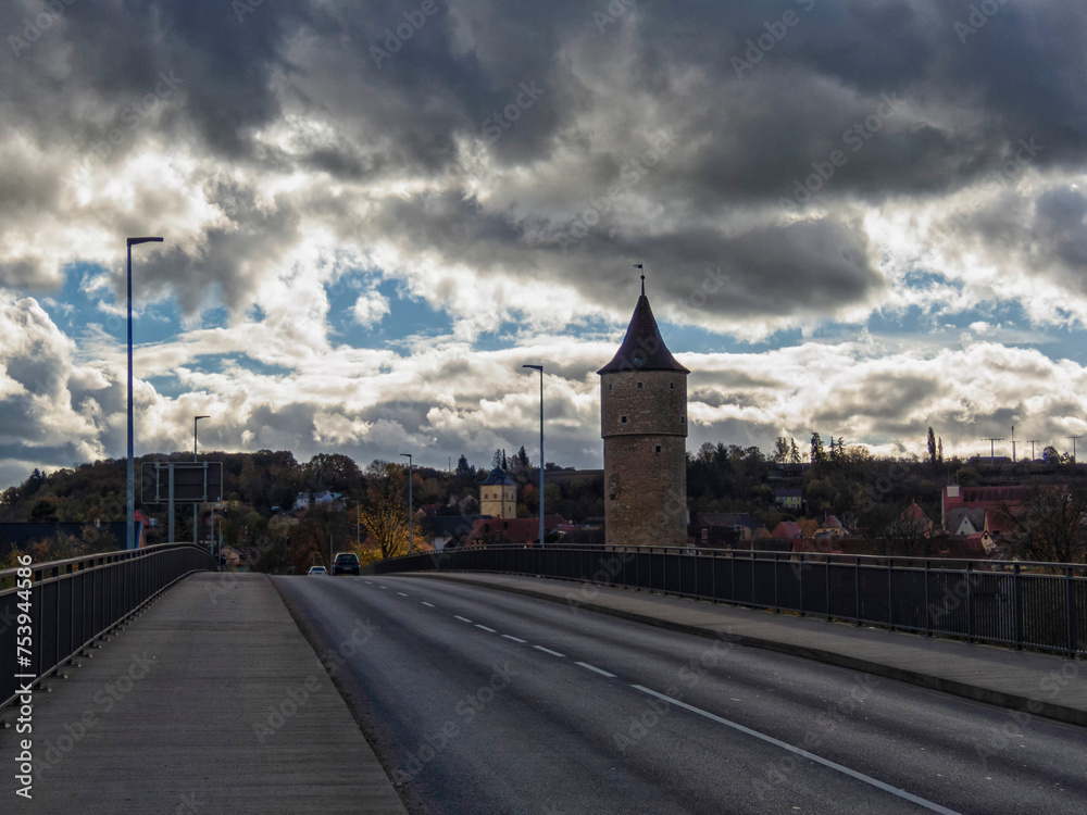 Obraz premium Bridge and tower