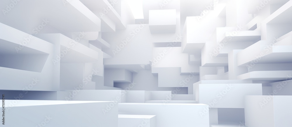 A white room with numerous white walls creating a modern and abstract background. The walls are pristine and uniform, giving a clean and minimalist look to the space. A white room with numerous white walls creating a modern and abstract background. The walls are pristine and uniform, giving a clean and minimalist look to the space.