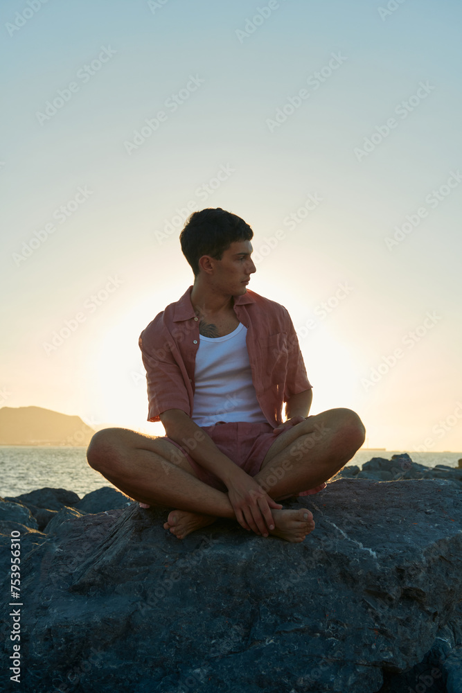 Man at the beach Man at the beach