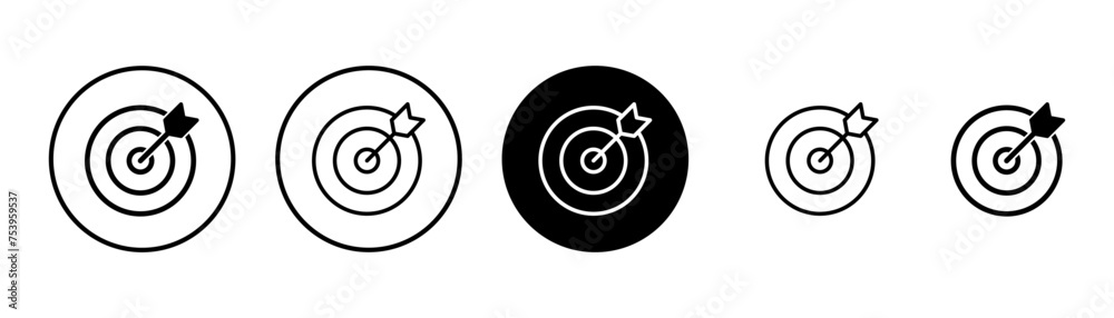 Target icon vector isolated on white background. Target vector icon. goal icon. marketing target. Aim Target icon vector isolated on white background. Target vector icon. goal icon. marketing target. Aim