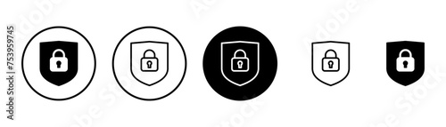 Security icon vector isolated on white background. protection icon. privacy. vpn