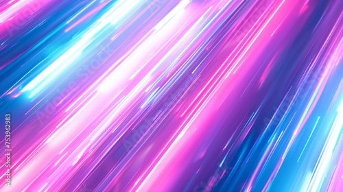Pastel pink and blue neon light streaks texture background.