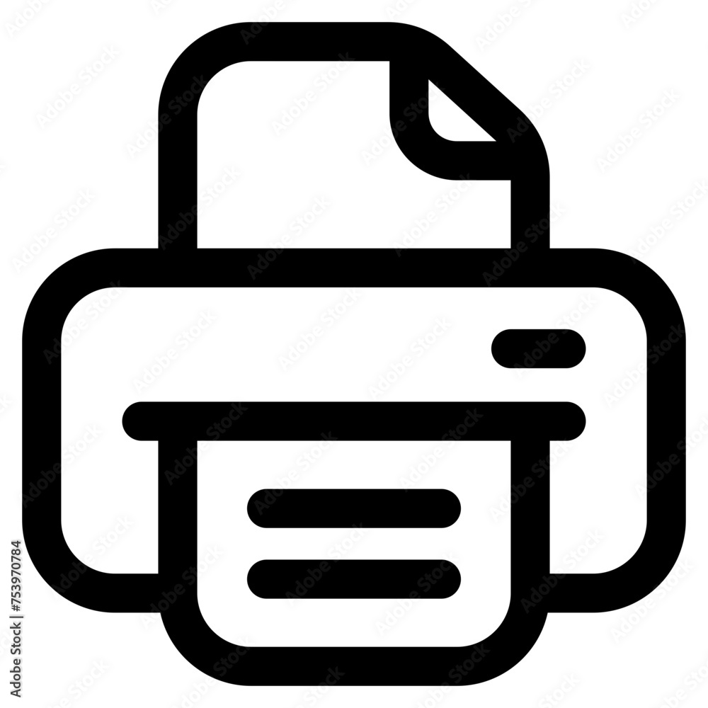 Printer Icon Element For Design