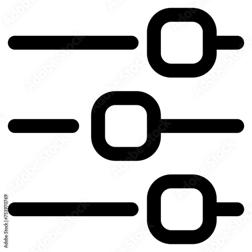 Adjustment Icon Element For Design 