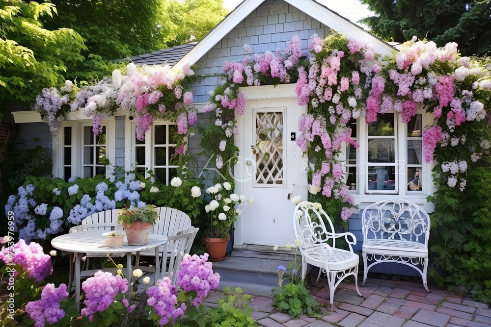 Cottage Style Garden Patio: Flower Box & Window Decor Inspirations