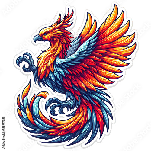 Majestic Phoenix sticker © Stickers
