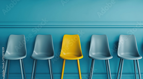 The Exception in Uniformity: One Chair Stands Out photo