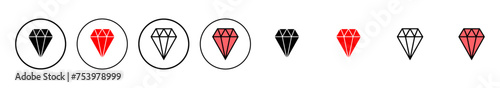 Diamond icon vector illustration. diamond gems sign and symbol