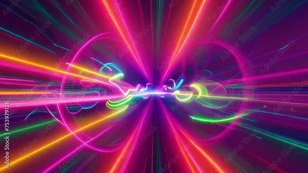 Glowing lines on abstract background Glowing lines on abstract background