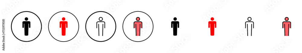 Man icon vector illustration. male sign and symbol. human symbol Man icon vector illustration. male sign and symbol. human symbol