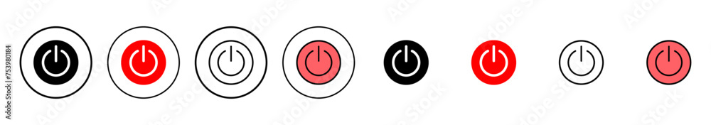 Power icon vector illustration. Power Switch sign and symbol. Electric power Power icon vector illustration. Power Switch sign and symbol. Electric power