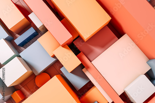 Background of a group of colorful blocks photo