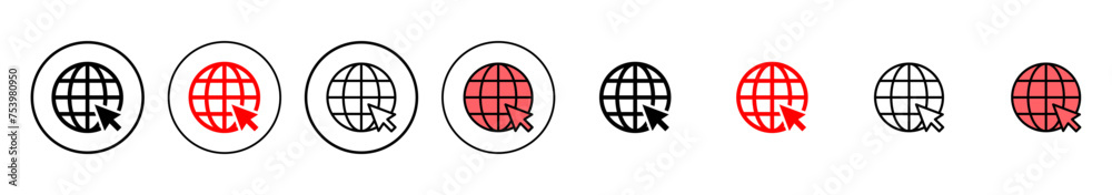 Web icon vector illustration. go to web sign and symbol. web click icon. Global search icon Web icon vector illustration. go to web sign and symbol. web click icon. Global search icon