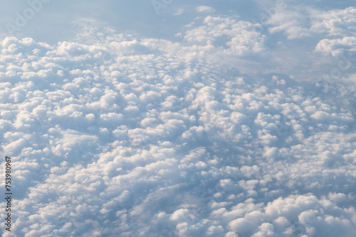 Above the clouds up in the air