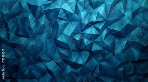 Dark blue teal abstract geometric pattern background