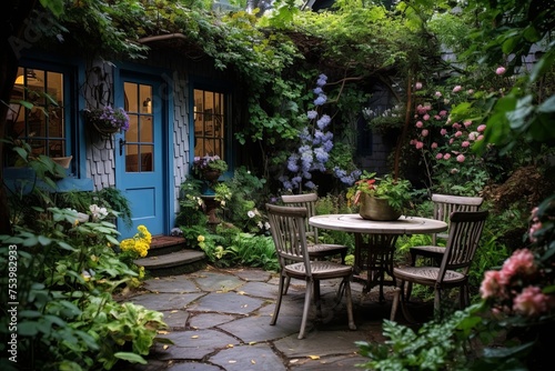 Enchanted Cottage Garden Patio Inspirations: Old-World Charm and Whimsical Detailing