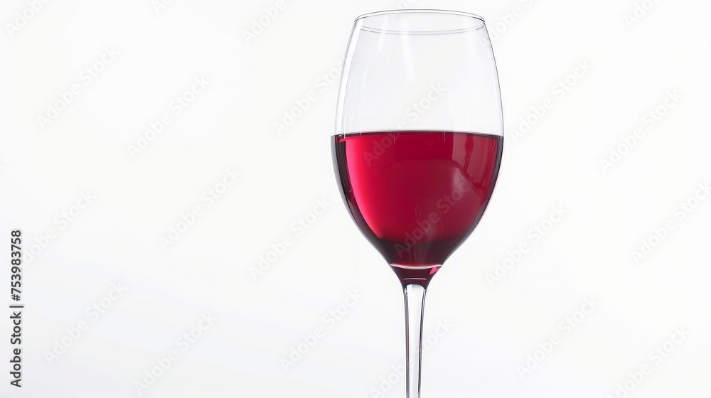 glass of red wine isolated on white background glass of red wine isolated on white background