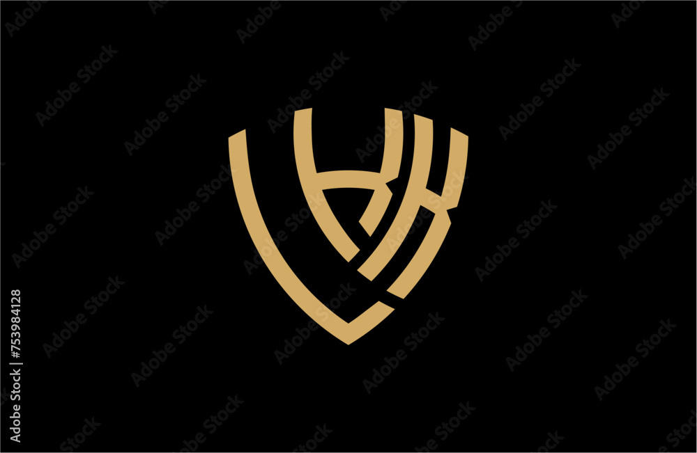 LKK creative letter shield logo design vector icon illustration LKK creative letter shield logo design vector icon illustration