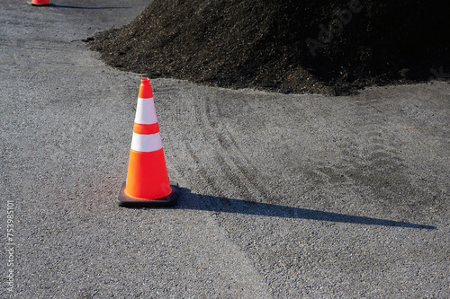 Element of road construction photo