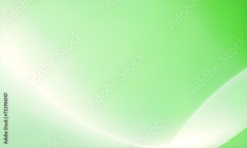 Minimal geometric background. Pastel color elements with fluid gradient. Modern curve. Liquid wave background with green pastel color background. Fluid wavy shapes. Design graphic abstract smooth. © chanjaok1