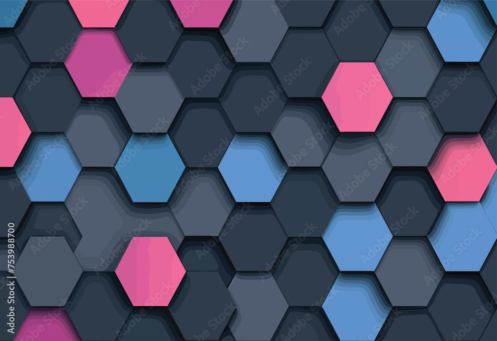 a colorful hexagonal pattern of hexagonal shapes a colorful hexagonal pattern of hexagonal shapes