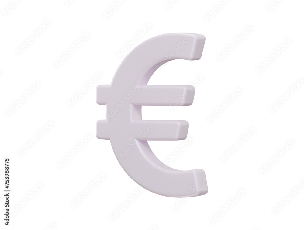 euro currency symbol icon 3d rendering vector illustration euro currency symbol icon 3d rendering vector illustration