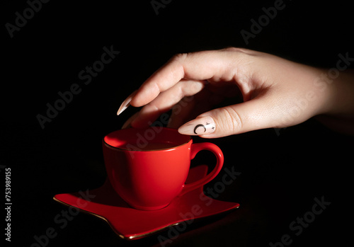 Drinking Espresso Coffee  photo