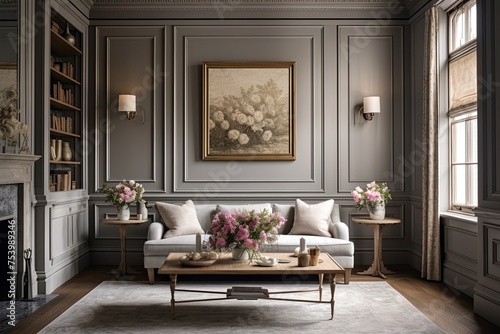 Vintage Georgian Elegance: Paneled Walls and Historic Townhouse Decor