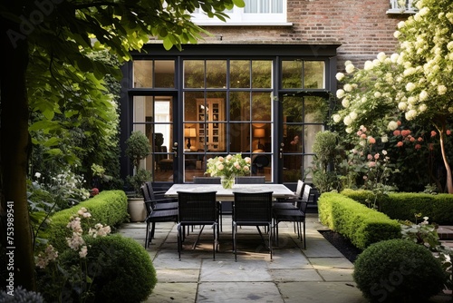 Georgian Townhouse: Walled Garden & Outdoor Seating Charm