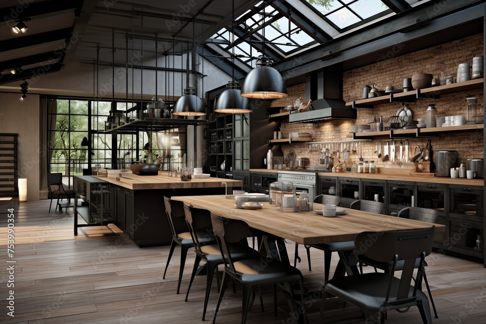 Iron-Clad Elegance: Industrial-Chic Kitchen Concepts for Contemporary Living