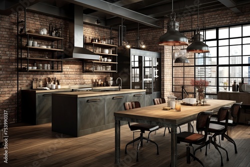 Industrial-Chic Kitchen Concepts: Contemporary Design with an Industrial Feel