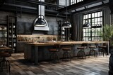 Factory Elements and Unique Features: Industrial-Chic Kitchen Concepts