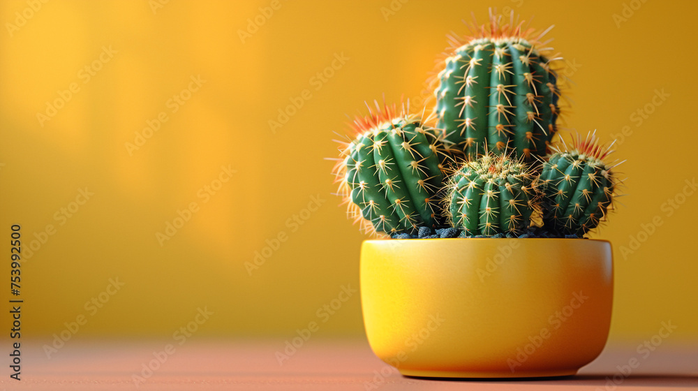 Beautiful cactuses on Chartreuse color background professional photography Beautiful cactuses on Chartreuse color background professional photography