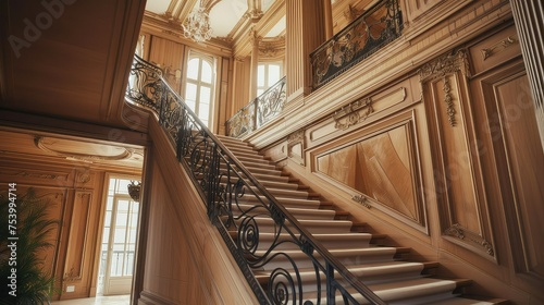 Staircase Upgrade  A Grand Staircase with Elegant Railings and New Treads