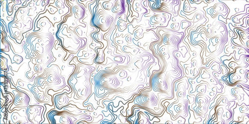 Transparent PNG available
Seamless pattern with lines. topographic map. Imitation of a geographical map, Colorful topographic contour line isolated on transparent background, vector design.