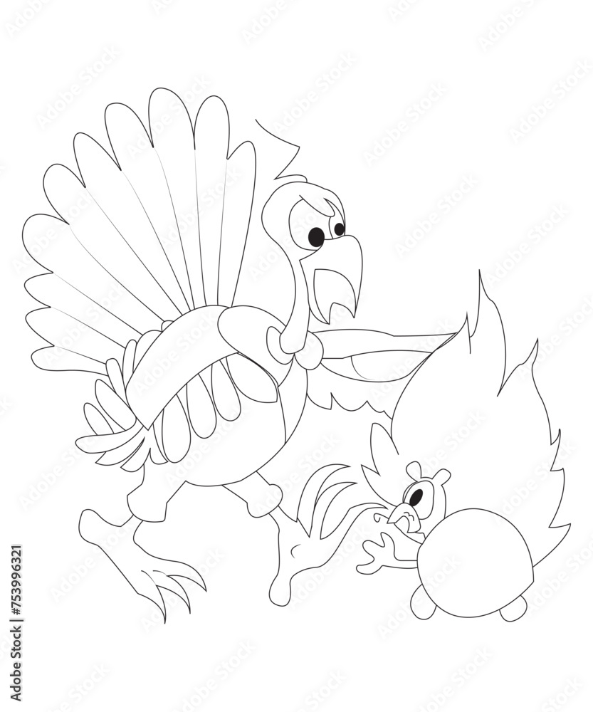 Fototapeta premium thanksgiving coloring pages