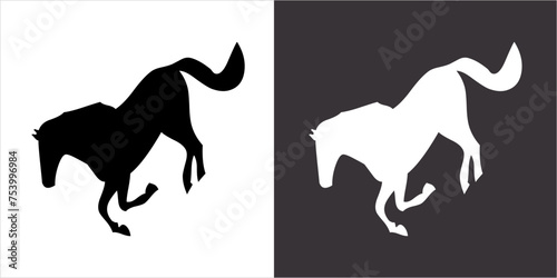 IIlustration Vector graphics of Horse icon