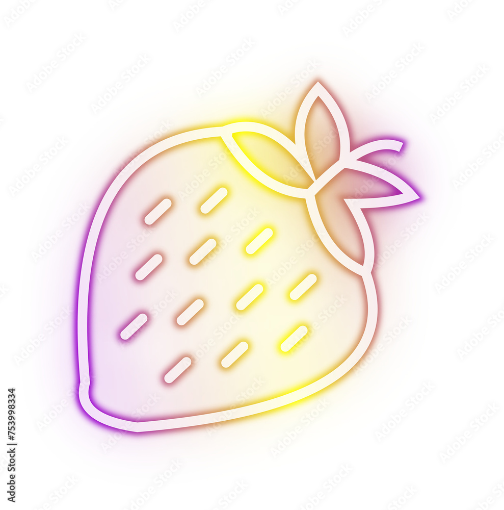 Fruit Neon Illustration Fruit Neon Illustration