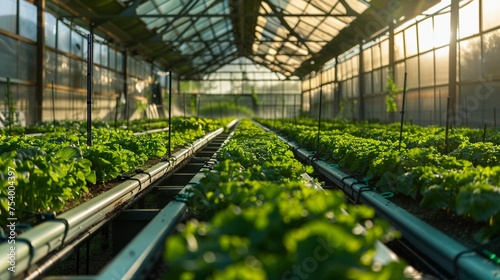 Hydroponic farms inside versus traditional crops outside