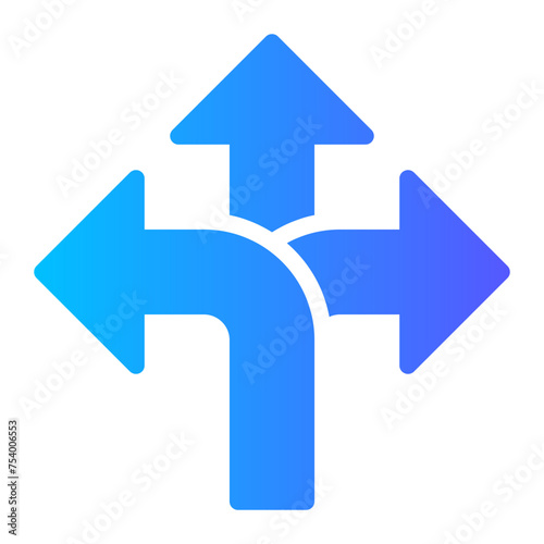 decision making gradient icon