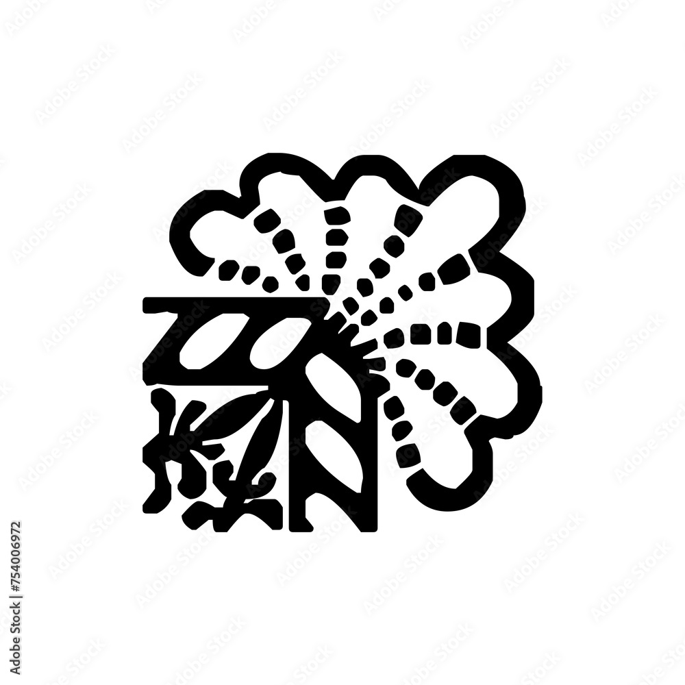 Floral decoration icon Floral decoration icon